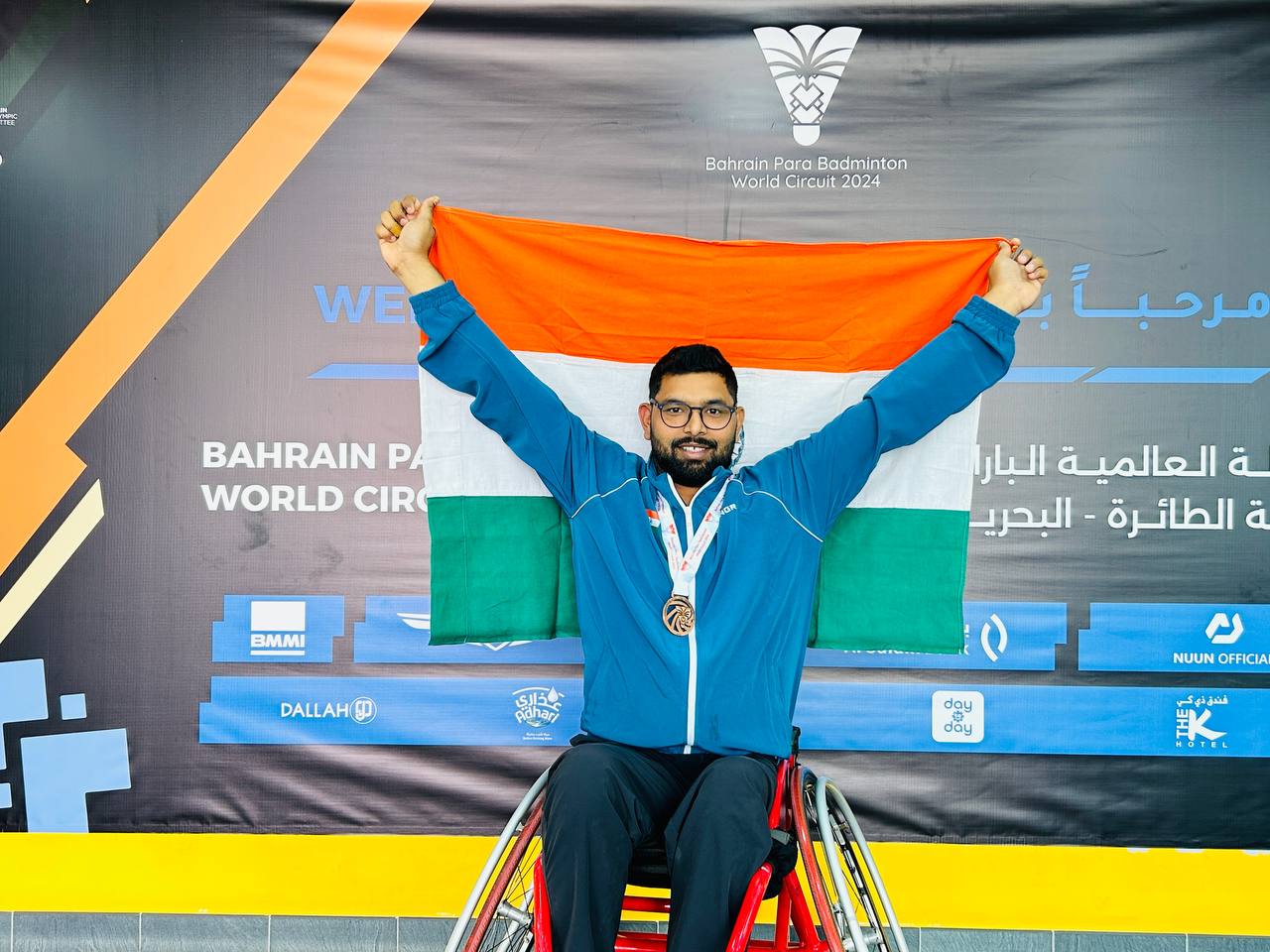 JMI PhD scholar puts on a stellar show in Bahrain Para Badminton International 2024; wins two bronze medals